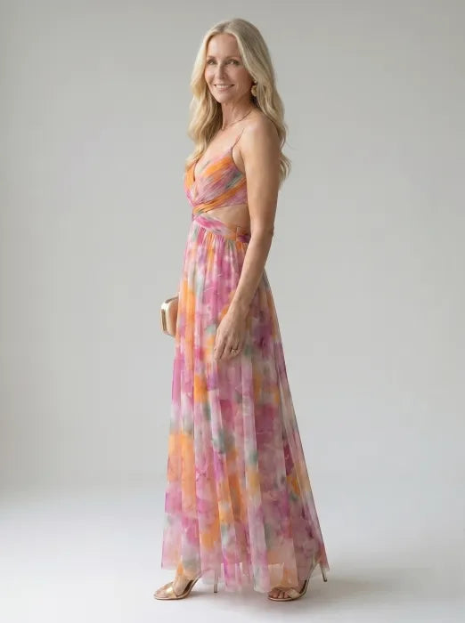 Margriet | Zachte Wikkel Maxi Jurk