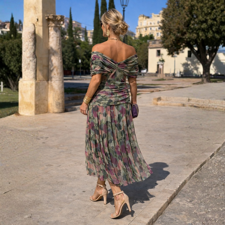 Elise | Off-Shoulder Maxi-Jurk