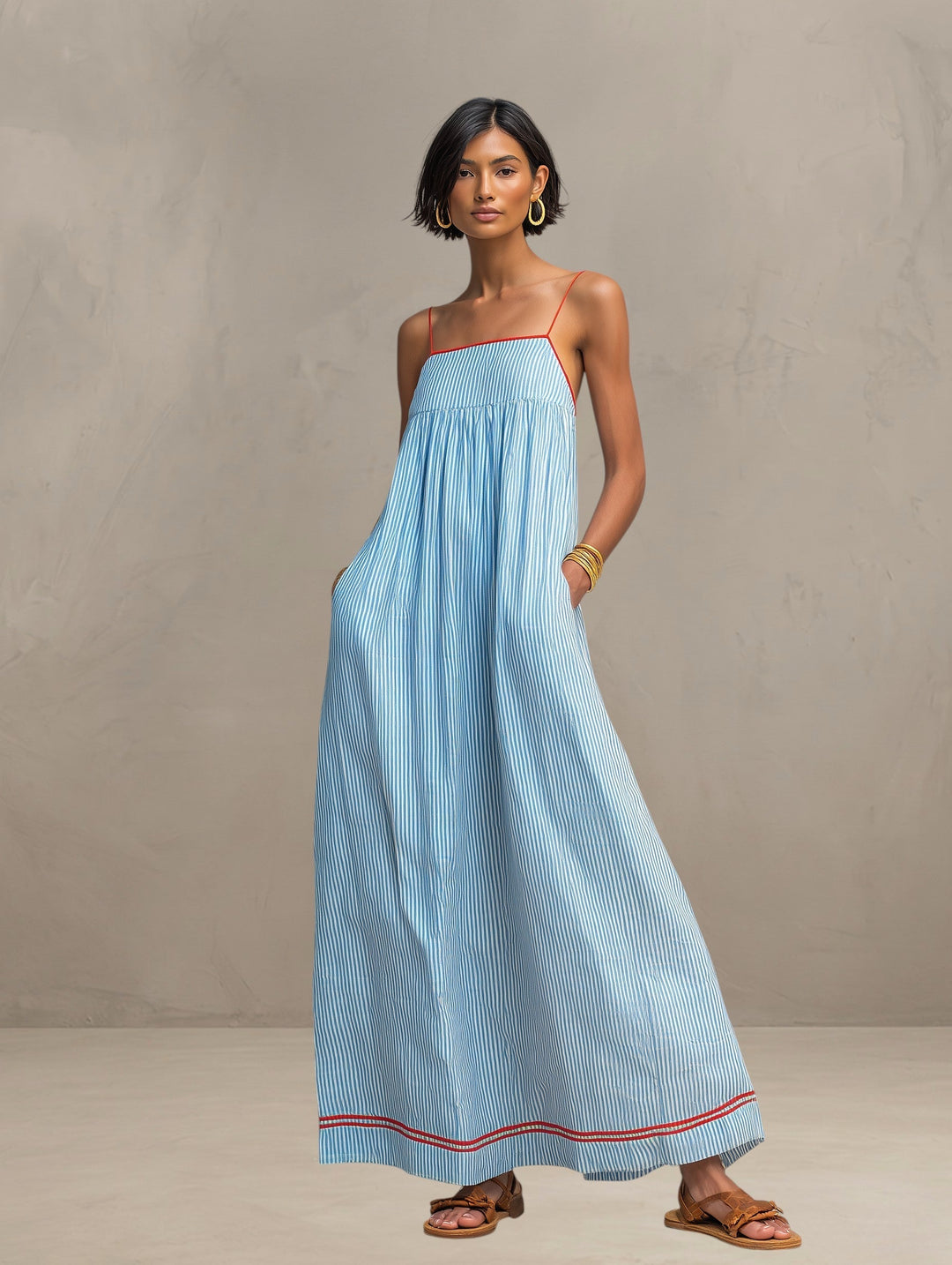 Kelly Maxi-jurk Blauw