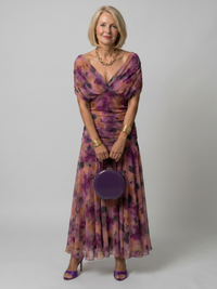 Corrie | Off-Shoulder Flow Midi Jurk