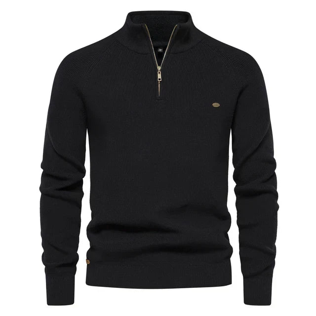 Van Elsen™ Zenviro Luxe Gebreide Zip-Up Heren Trui