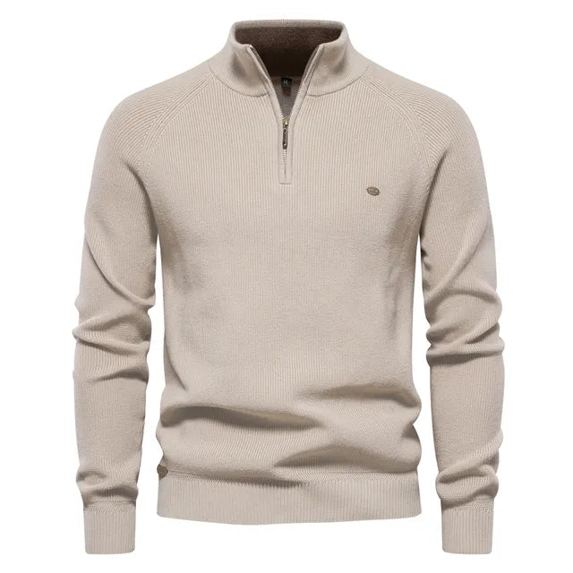 Van Elsen™ Zenviro Luxe Gebreide Zip-Up Heren Trui