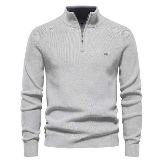 Van Elsen™ Zenviro Luxe Gebreide Zip-Up Heren Trui