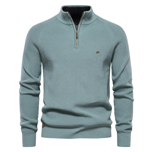 Van Elsen™ Zenviro Luxe Gebreide Zip-Up Heren Trui