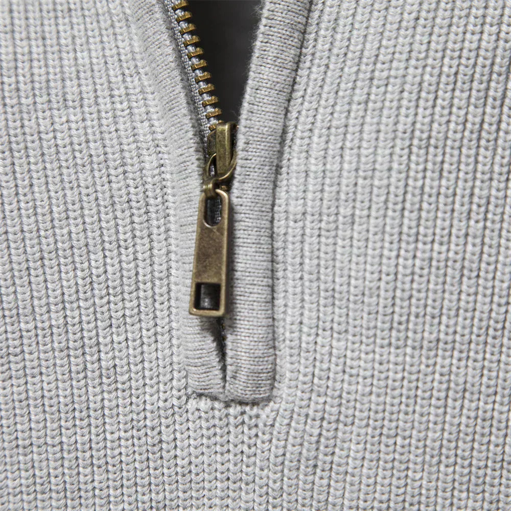 Van Elsen™ Zenviro Luxe Gebreide Zip-Up Heren Trui