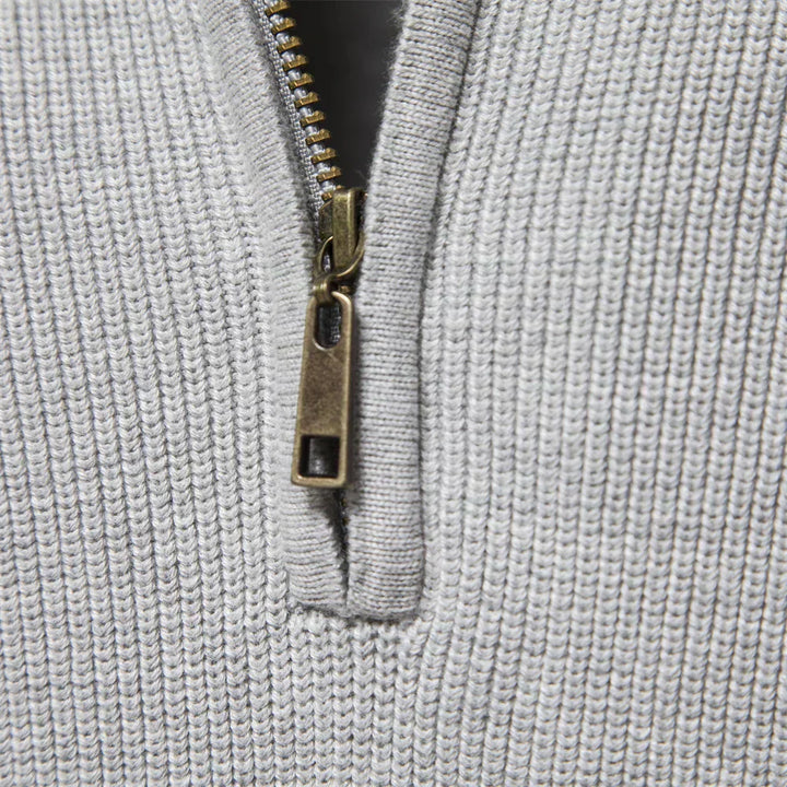 Van Elsen™ Zenviro Luxe Gebreide Zip-Up Heren Trui