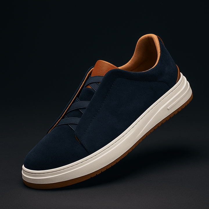 Renato Suède Sneaker Blauw
