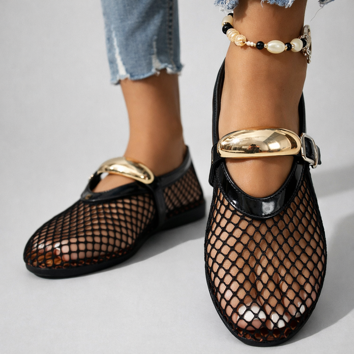 Arlena Mary Jane Ballerinas - Zwart