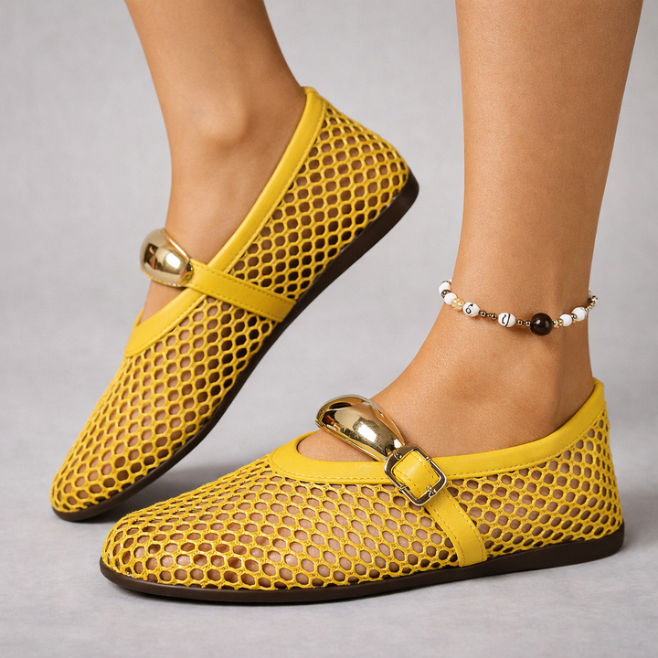 Arlena Mary Jane Ballerinas - Geel