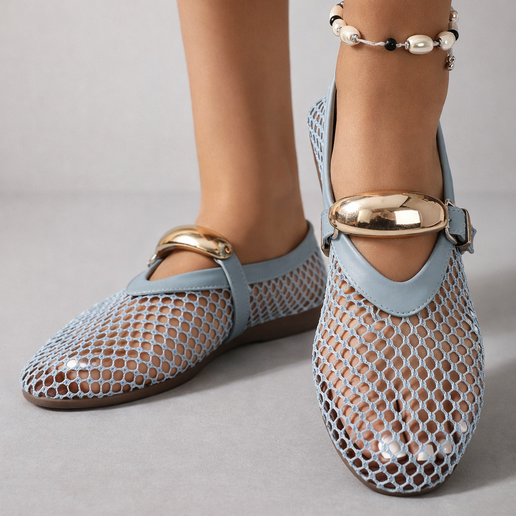 Arlena Mary Jane Ballerinas - Blauw