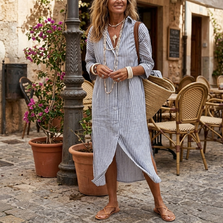 Sylvie | Gestreepte Zomerjurk