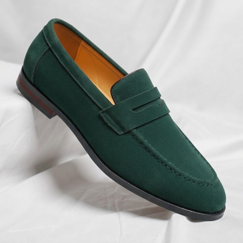 Marco Suède Loafers Groen