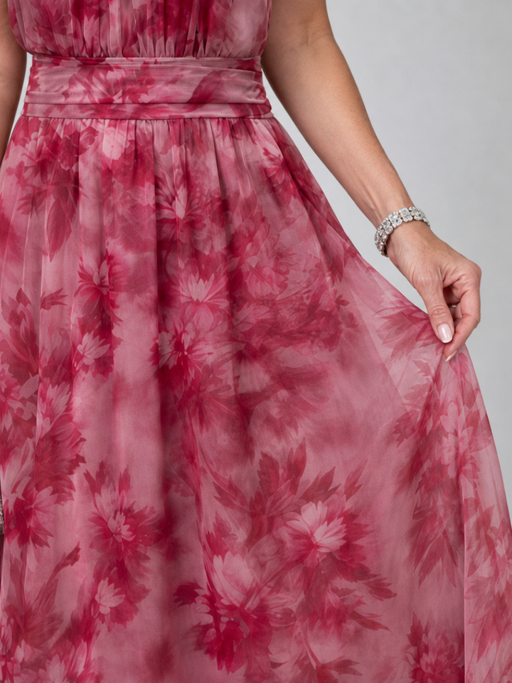 Lenie | Zachte Halter Midi Jurk