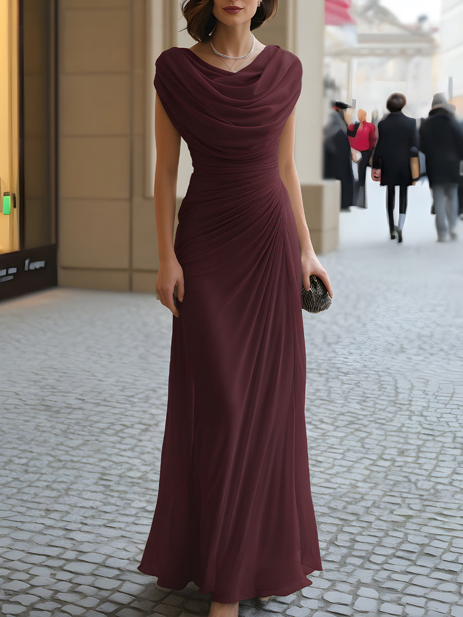 Roos maxi jurk roze