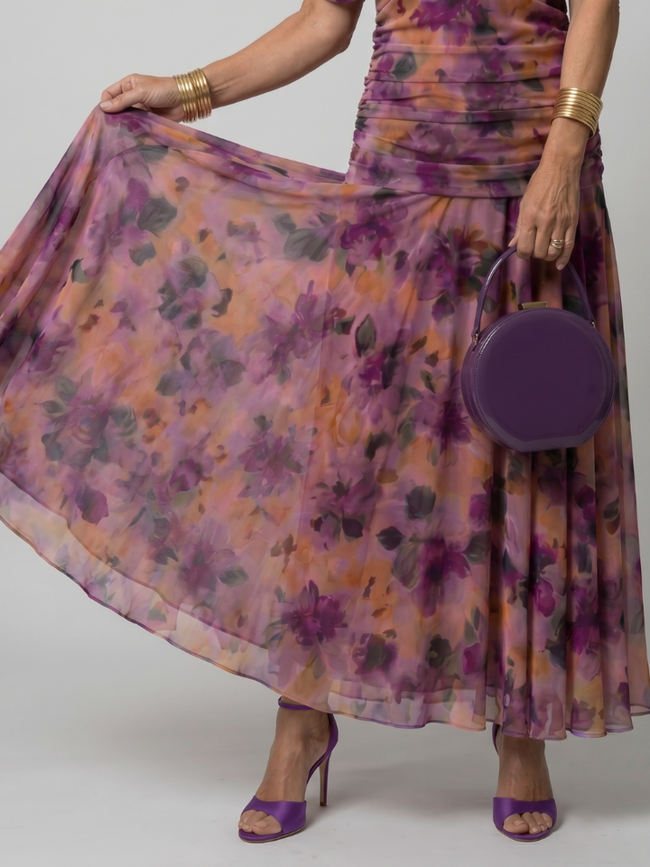 Corrie | Off-Shoulder Flow Midi Jurk