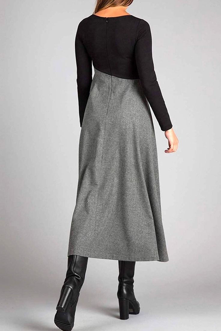 Rachel | Contrast Maxi Jurk