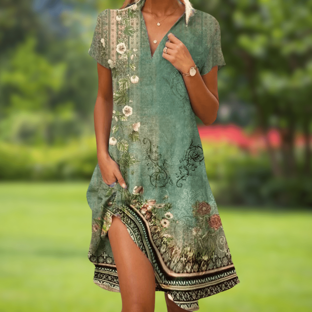 Mila Midi Jurk - Groen