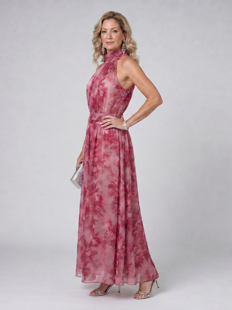 Lenie | Zachte Halter Midi Jurk