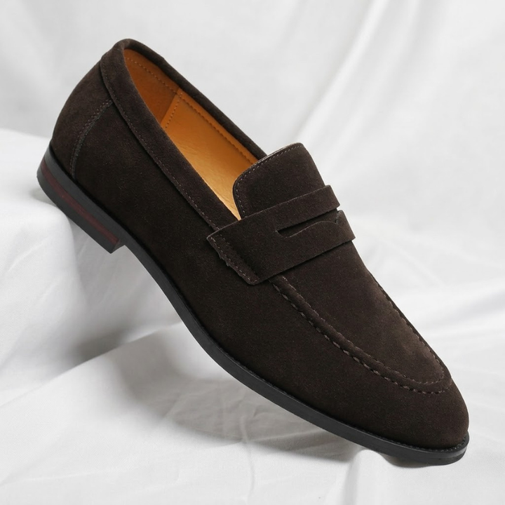 Marco Suède Loafers Donkerbruin