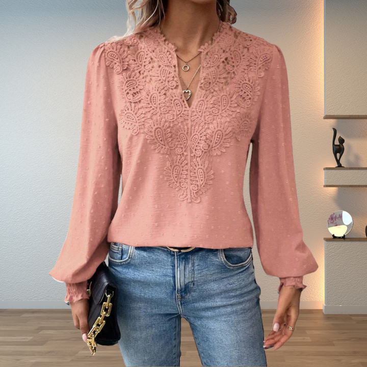 Riet blouse voorkant