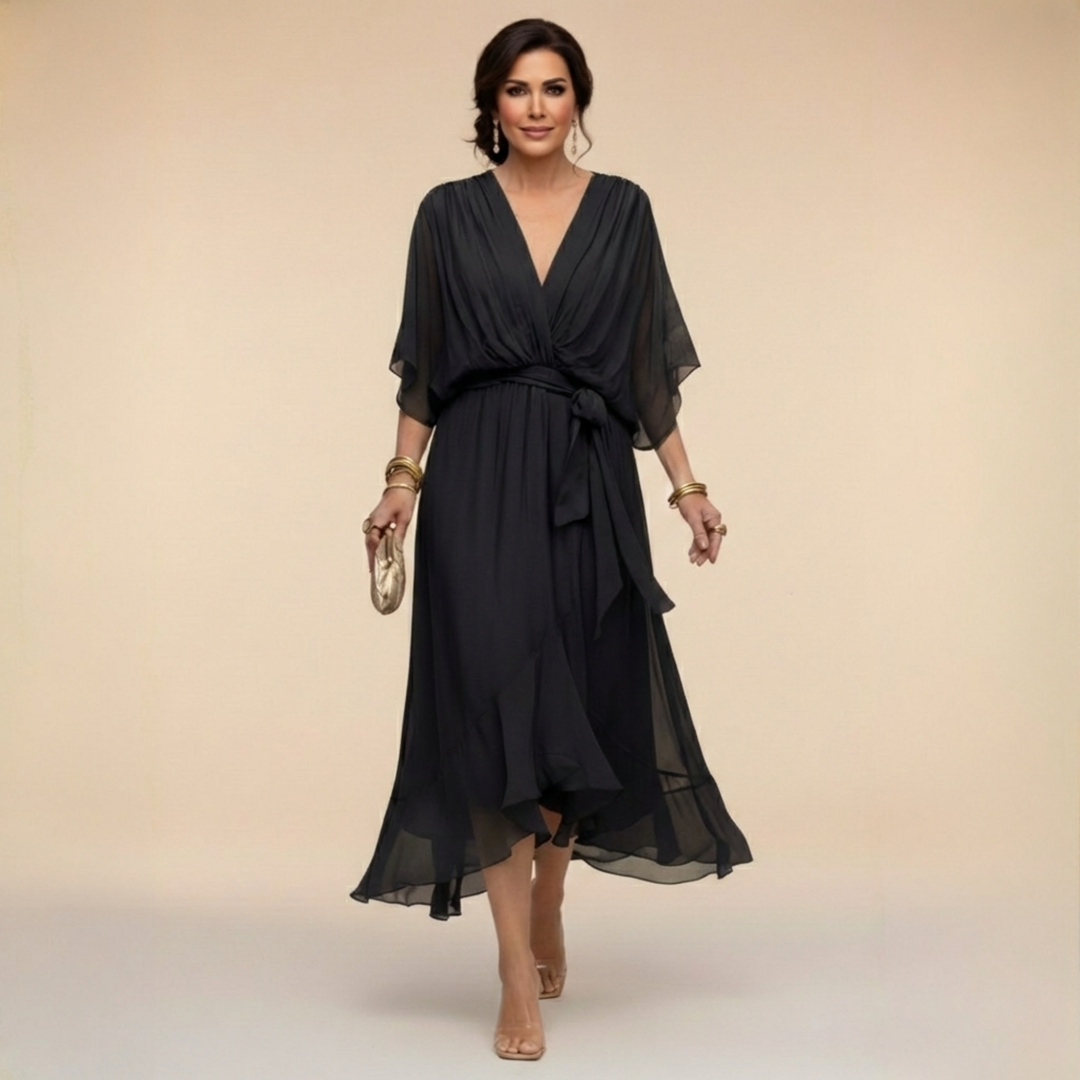 Van Elsen™ Soraya Luxe Chiffon Jurk