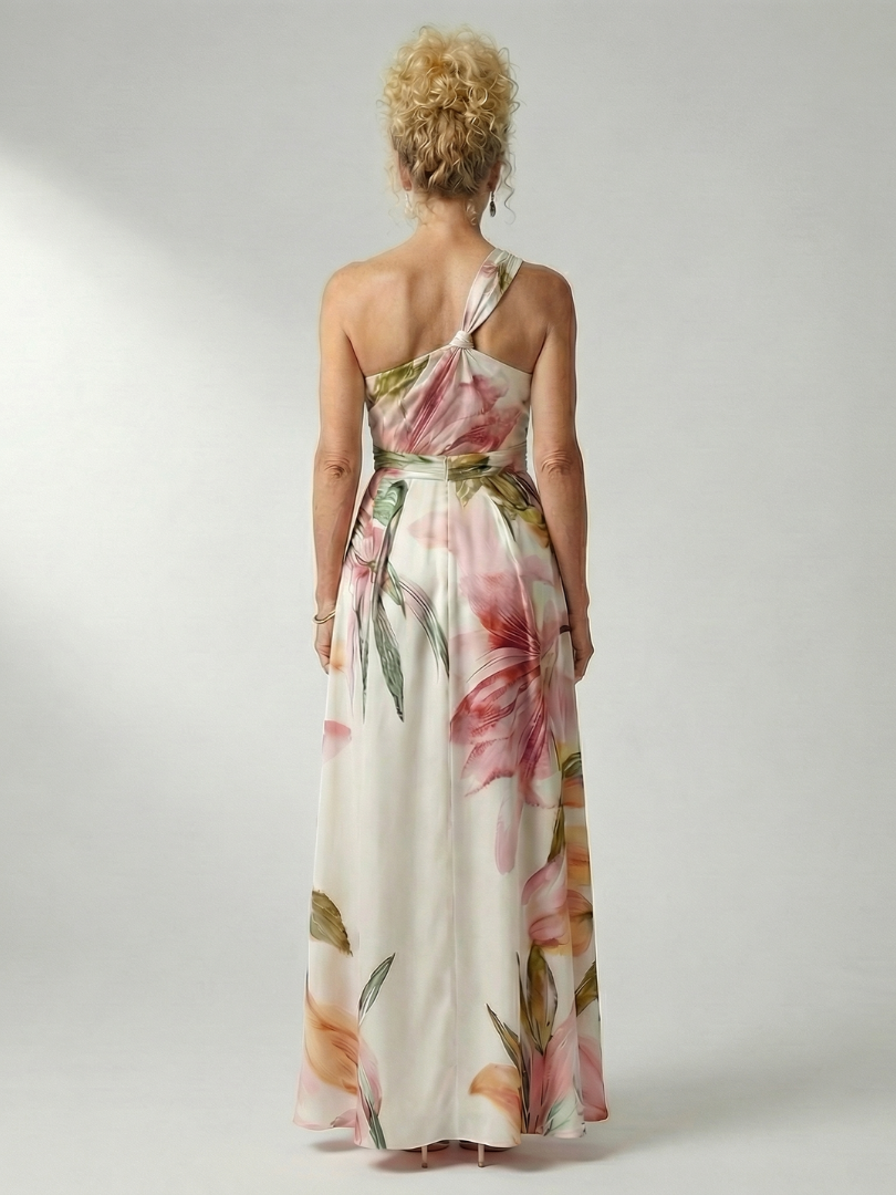 Ineke | Lichte Bloemen Maxi Jurk