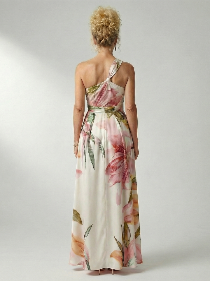 Ineke | Lichte Bloemen Maxi Jurk