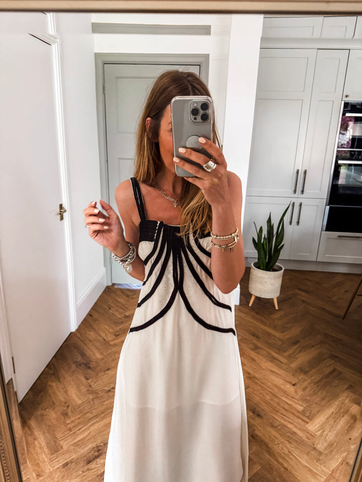 Celeste | Gevlochten Detail Maxi Jurk