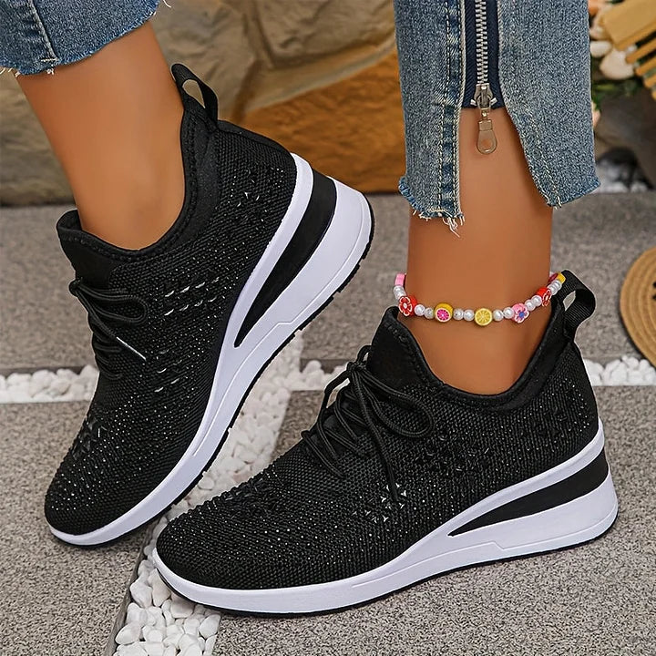 Bona Orthopedische Dames Sneakers - Zwart