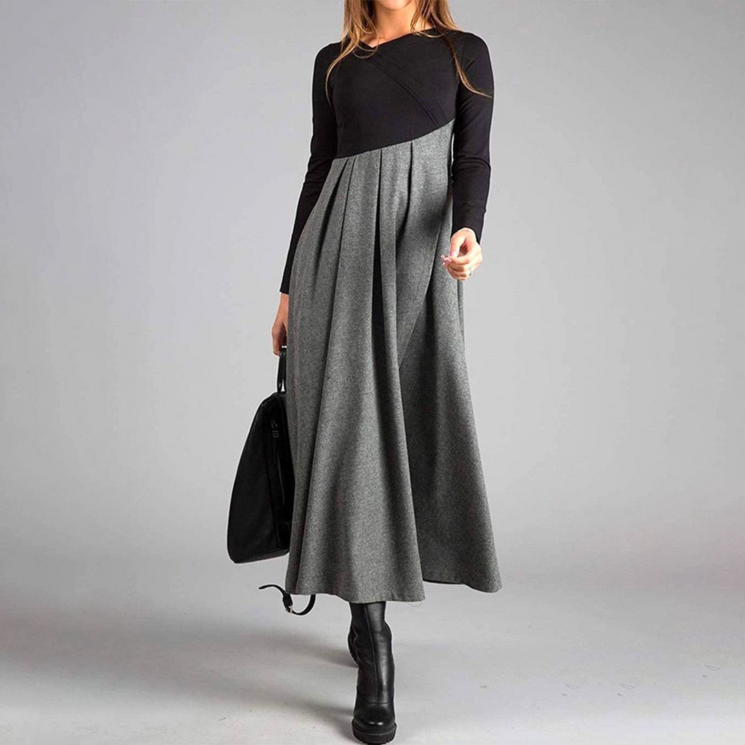 Rachel | Contrast Maxi Jurk