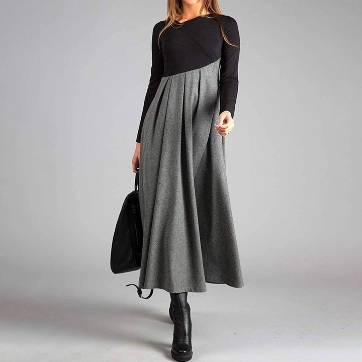 Rachel | Contrast Maxi Jurk