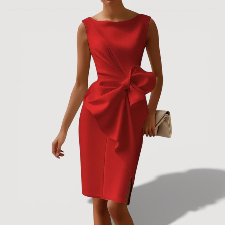 Nicole | Figuurbetonende Midi-jurk
