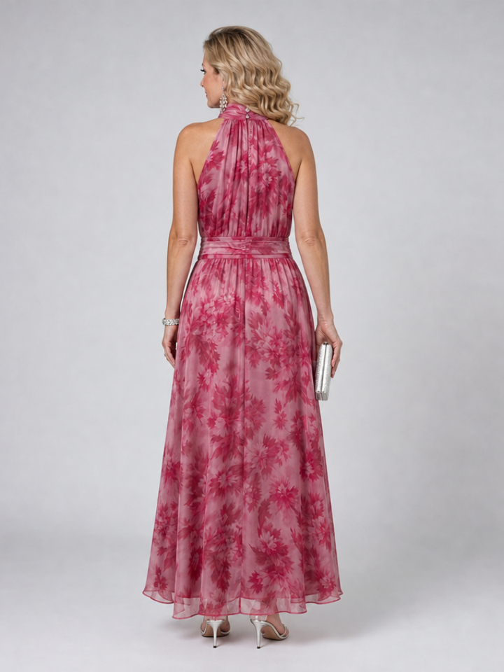 Lenie | Zachte Halter Midi Jurk