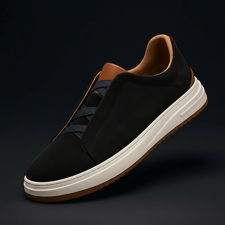 Renato Suède Sneaker Zwart