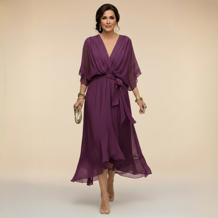 Van Elsen™ Soraya Luxe Chiffon Jurk