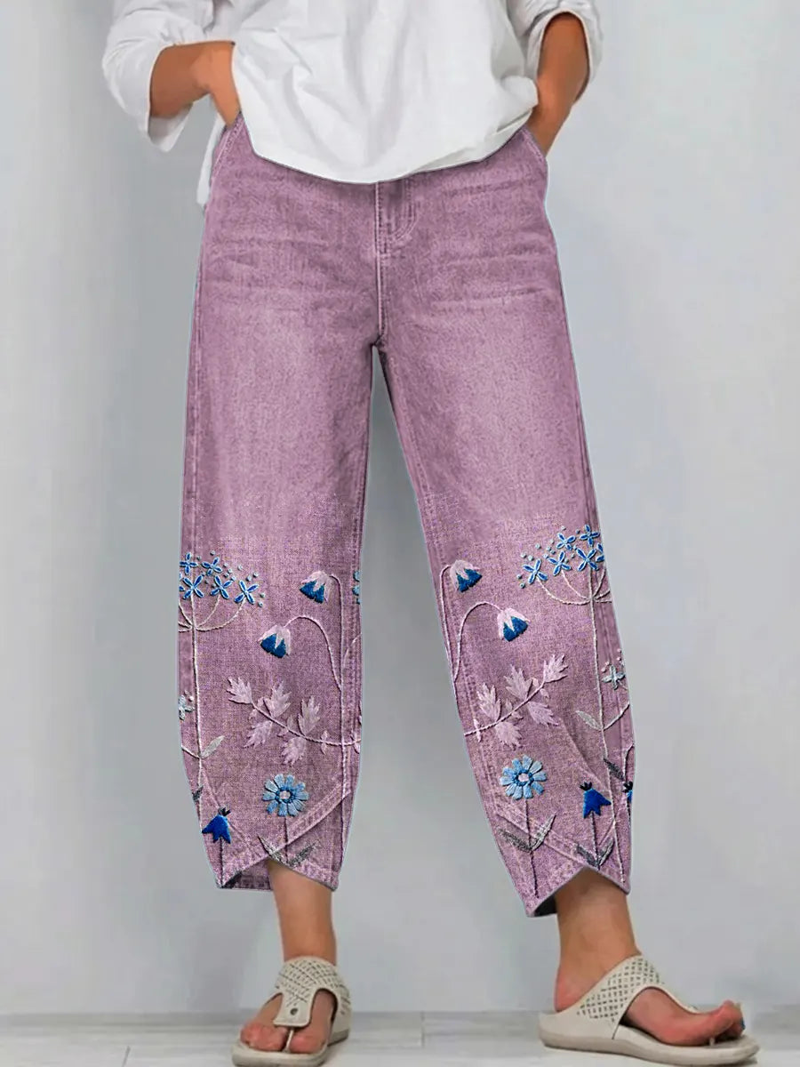 Lies | Casual Broek - Paars