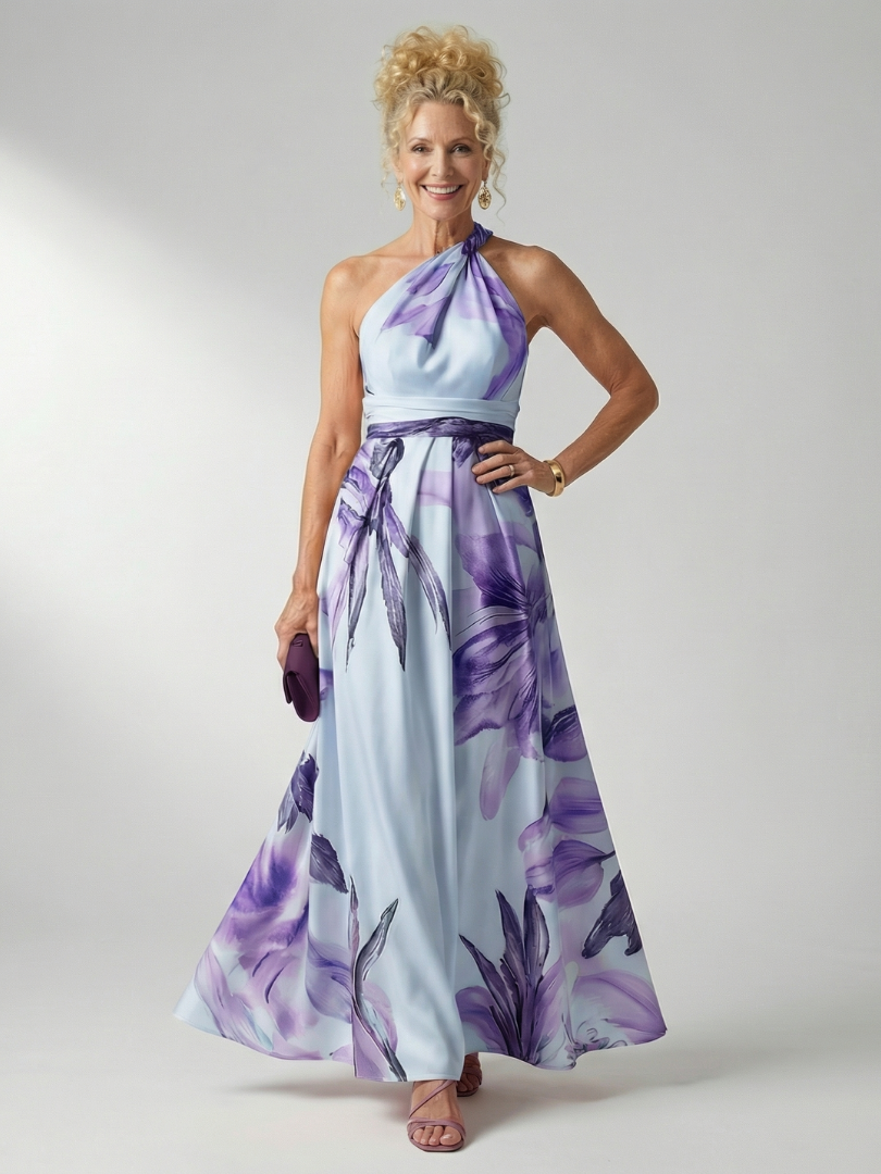 Ineke | Lichte Bloemen Maxi Jurk