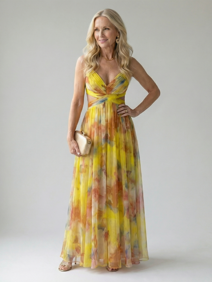Margriet | Zachte Wikkel Maxi Jurk