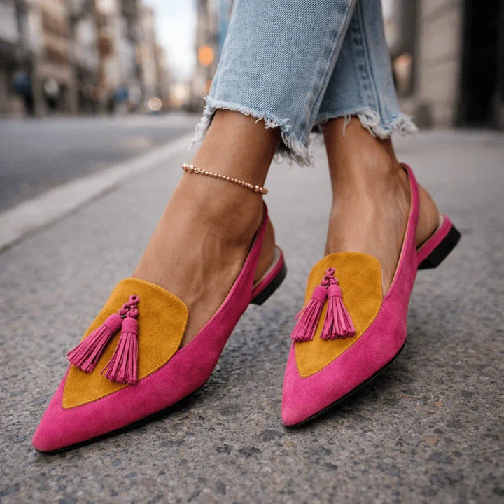 Lorena Sandalen - Roze/Mosterd