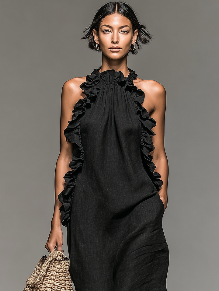 Renée maxi jurk detail