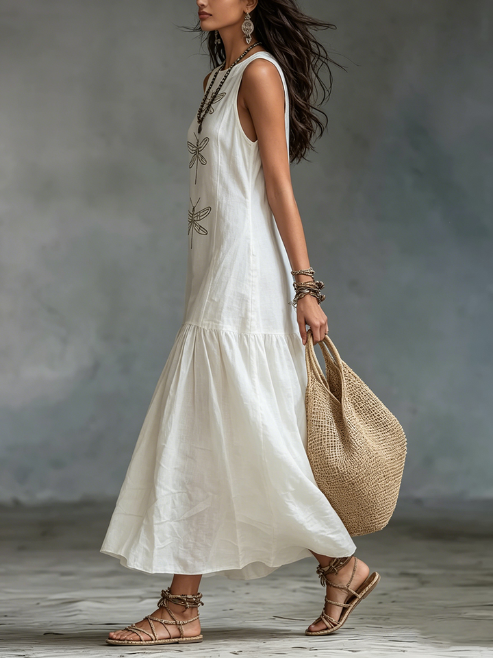 Wren maxi jurk detail