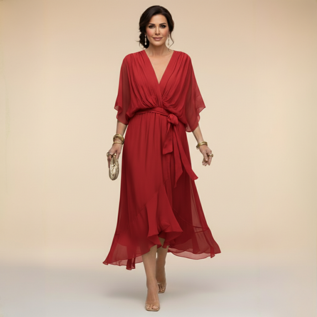 Van Elsen™ Soraya Luxe Chiffon Jurk