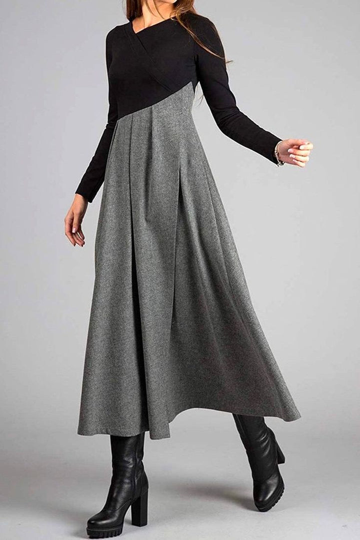 Rachel | Contrast Maxi Jurk