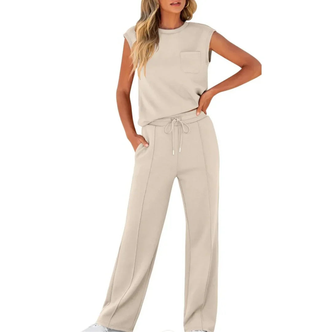 Kaiya Loungewear Co-Ord Abrikoos
