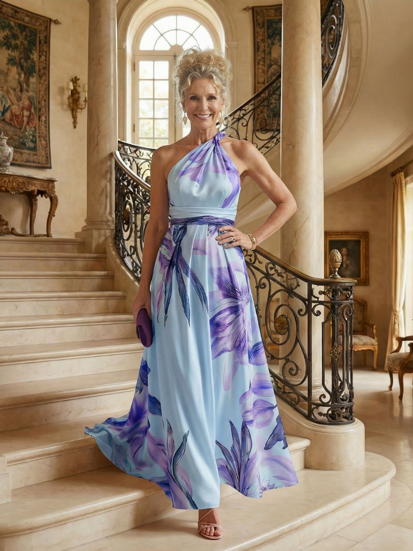 Ineke | Lichte Bloemen Maxi Jurk