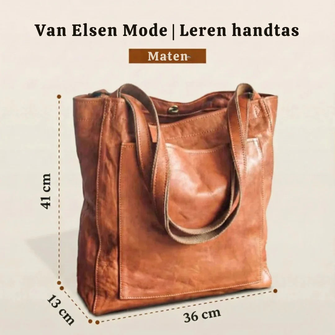 Van Elsen™ Valeria Luxe Leren Handtas