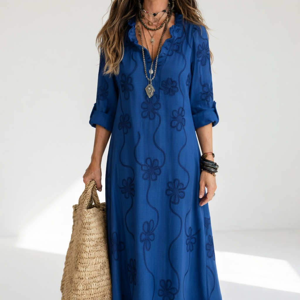 Adelheid Damesjurk Marineblauw