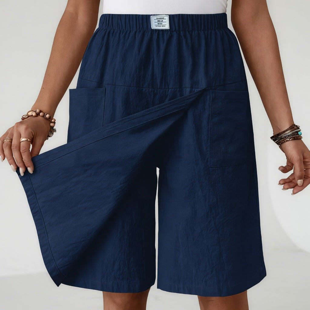 Jennie Skort met Wikkel - Donkerblauw