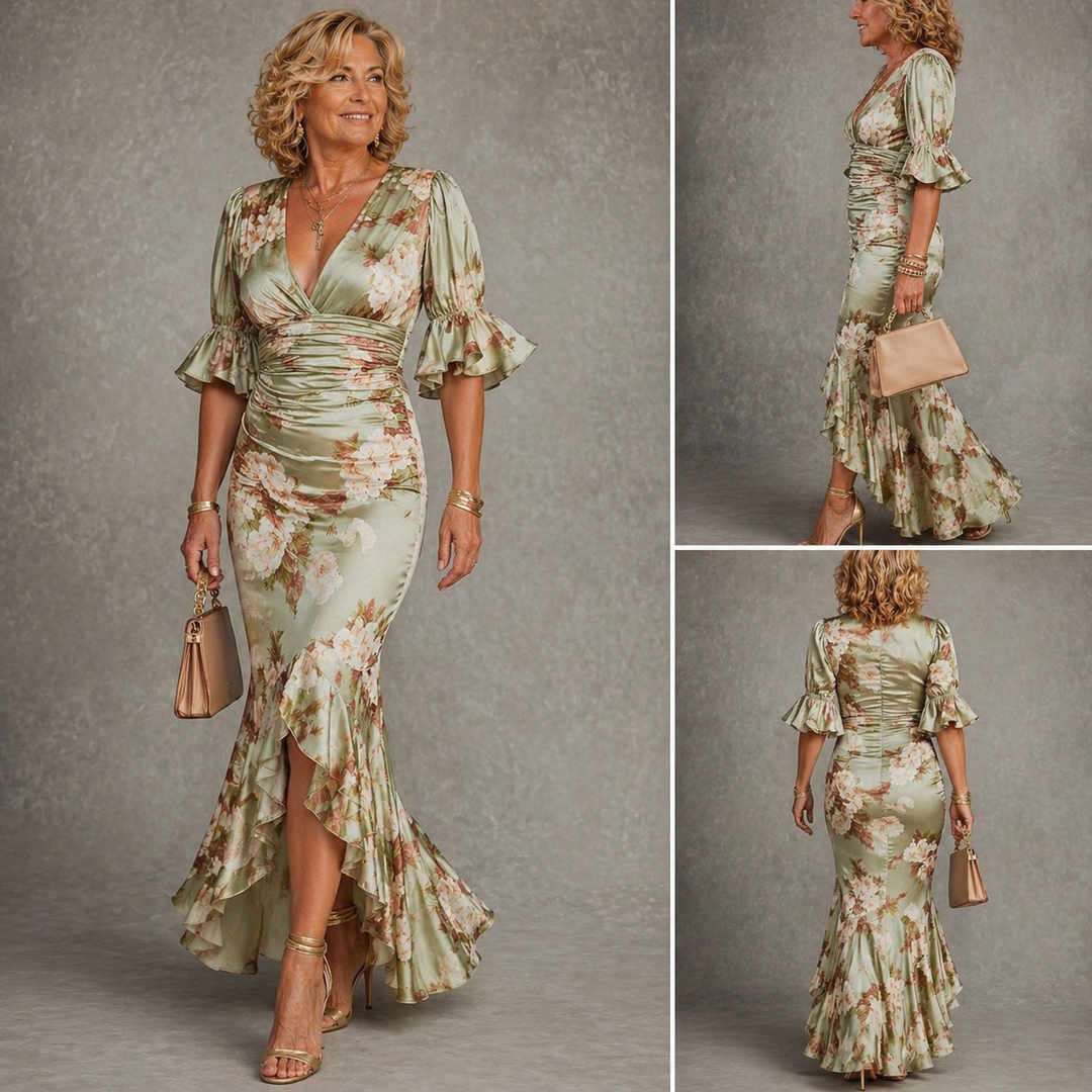 Mila elegante maxi jurk 2