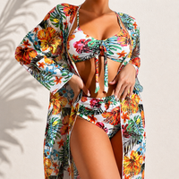 Eveline | Elegante Tropicale 3-delige Bikini